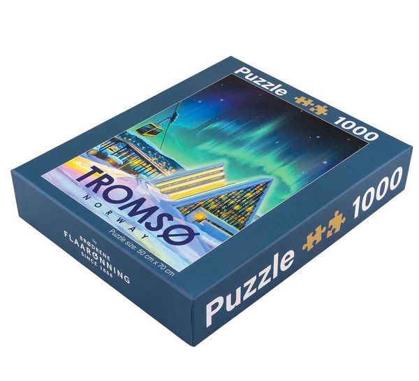 Main Image Puzzle, Tromsø, retro, 1000 pieces