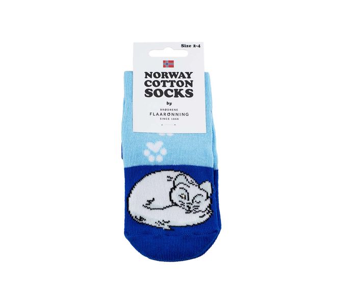 Main Image Children's socks with tracks, Fox, blue