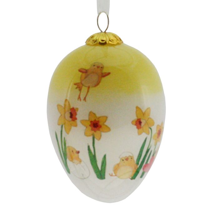 Main Image Easter egg, hand-painted, Easter chickens and ...