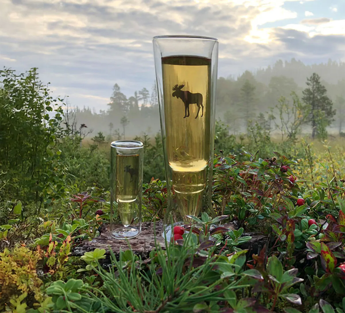 Silver Moose Glass 