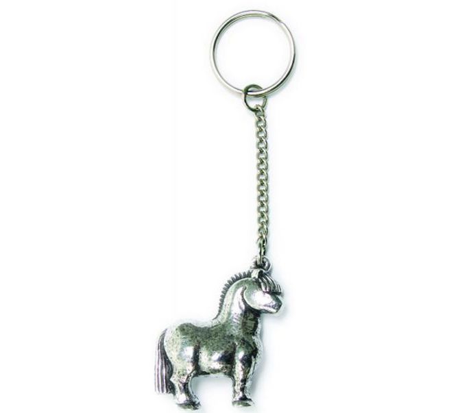 Main Image Key Chain, Horse Tinn-Per