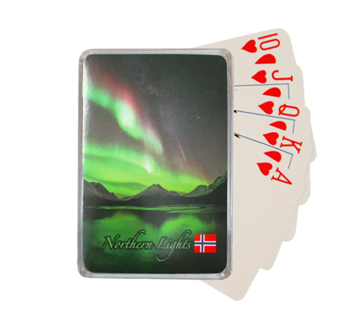 Northern lights playing cards