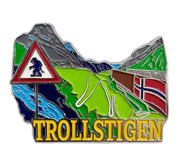 Hovedbilde Magnet i metall, Trollstigen