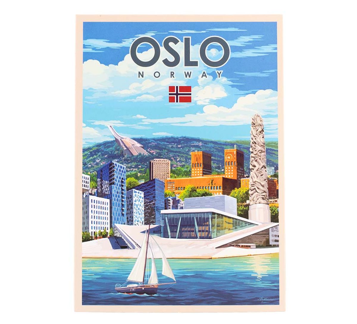 Postcard, Oslo, retro