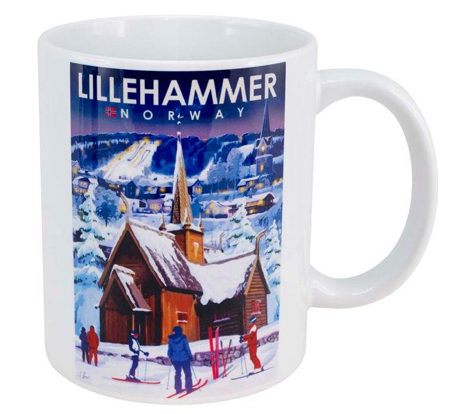 Main Image Mug, Lillehammer, retro