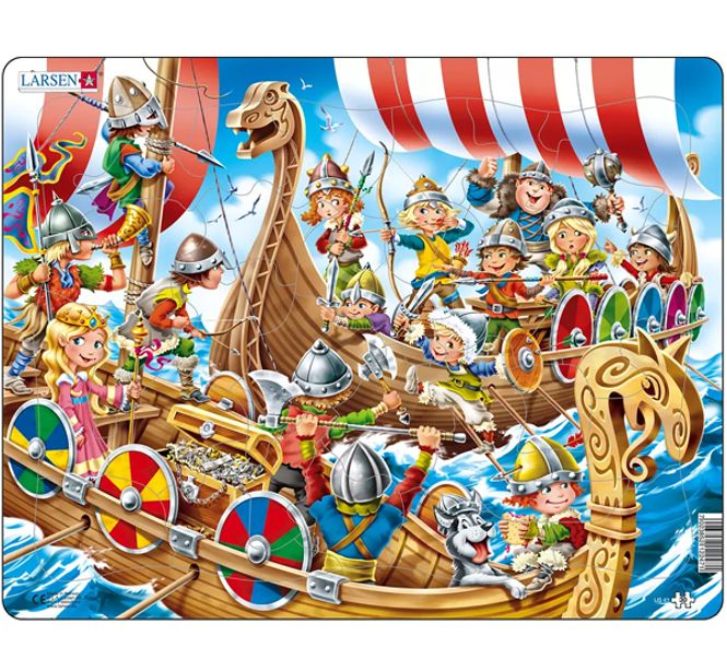 Hovedbilde Puslespill, Vikinger, 30 brikker