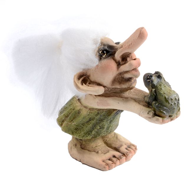 Main Image Troll girl kissing frog (Troll # 023)