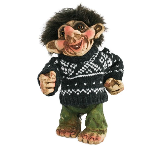 Main Image Trol with grey sweater (Troll # 193)