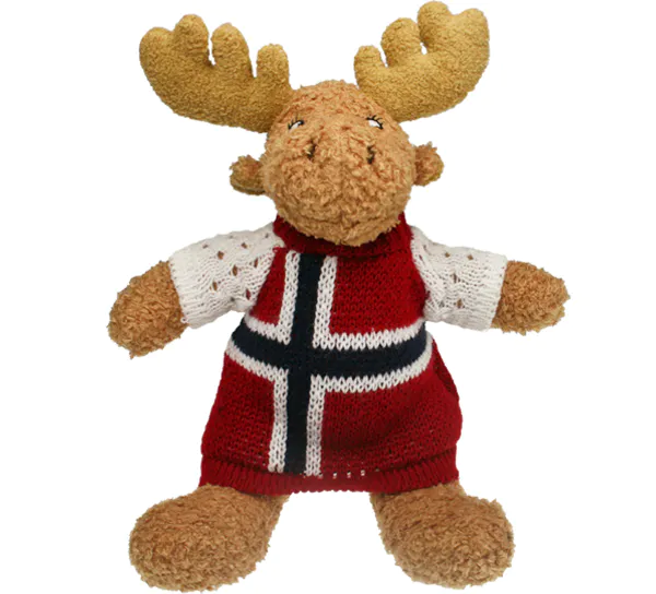 Main Image Kose-elgar m. strikkakjole, flagg, liten