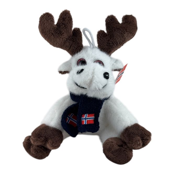 Main Image White moose with scarf