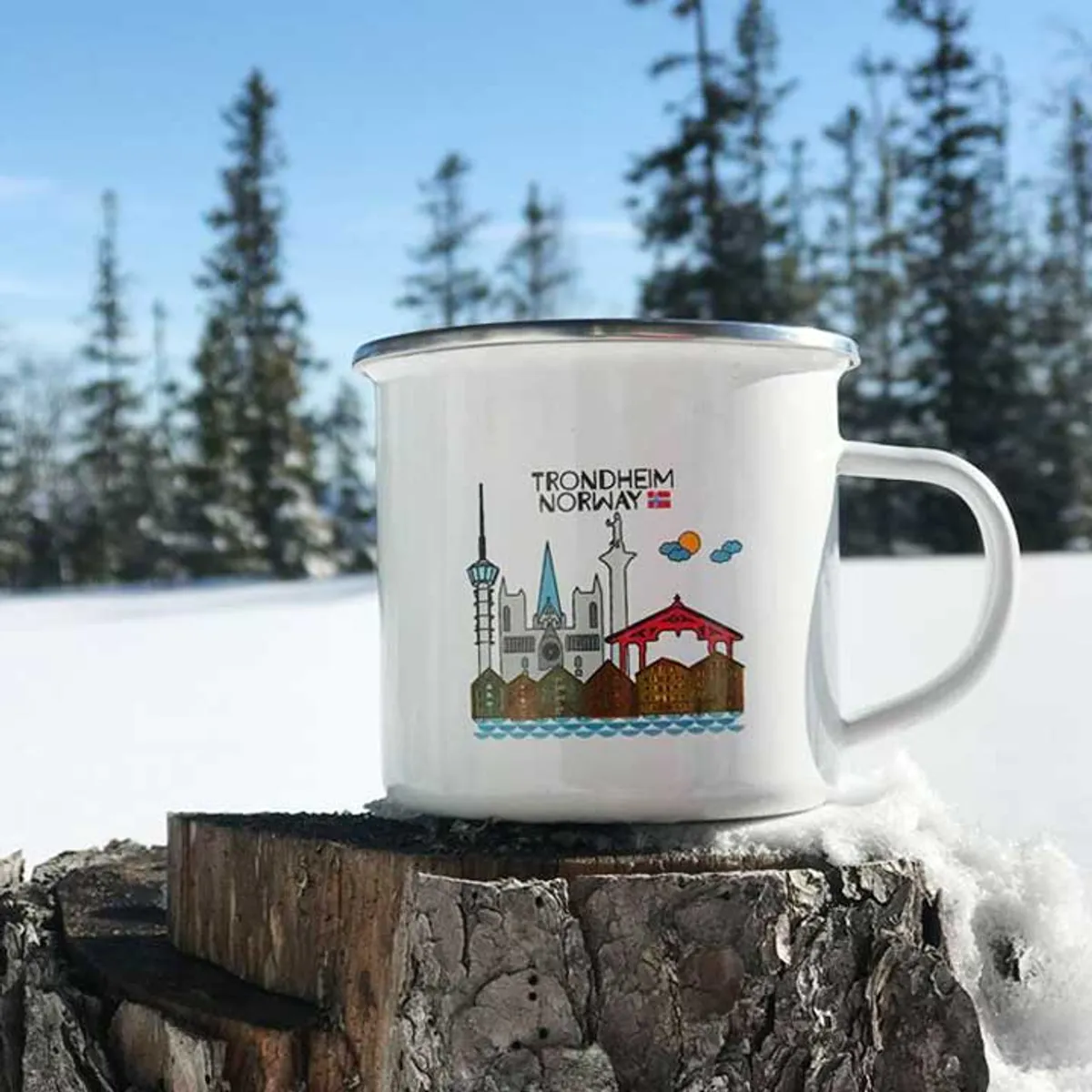 Enamel mug, Trondheim