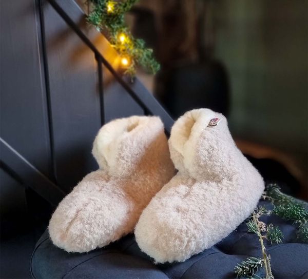 Main Image Jopo woolly slippers, nude, 100% merino wool