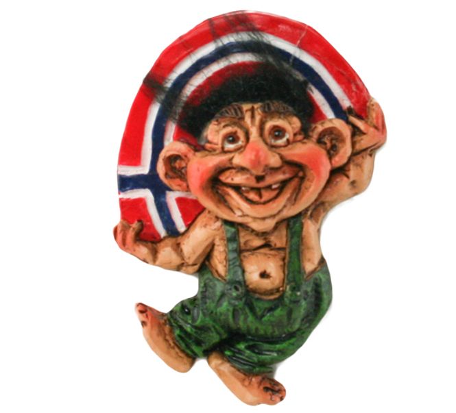Hovedbilde Magnet, Troll med langt flagg