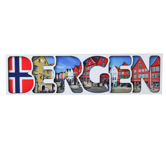 Main Image Wooden magnet, Bergen