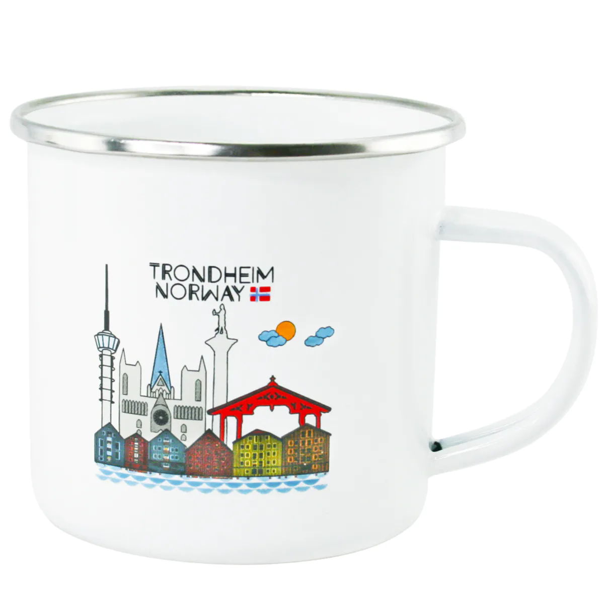 Enamel mug, Trondheim