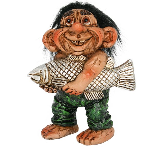 Main Image Figur, Troll med laks 