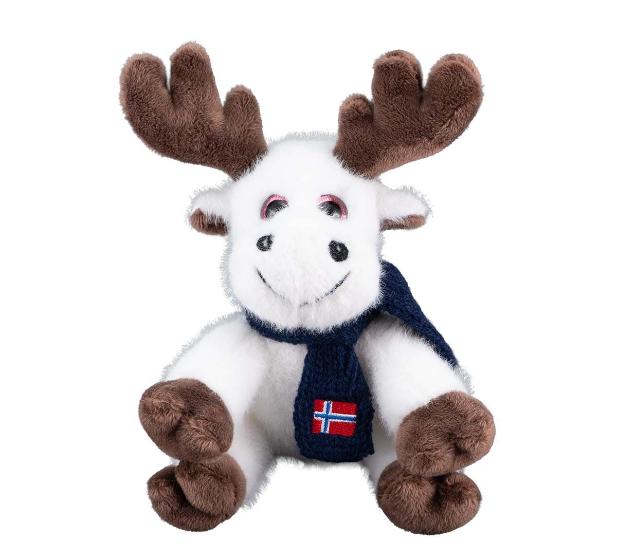 Albinoelg med skjerf