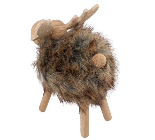 Main Image Reindeer made of wood, large