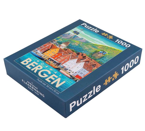 Main Image Puzzle, Bergen, retro, 1000 pieces