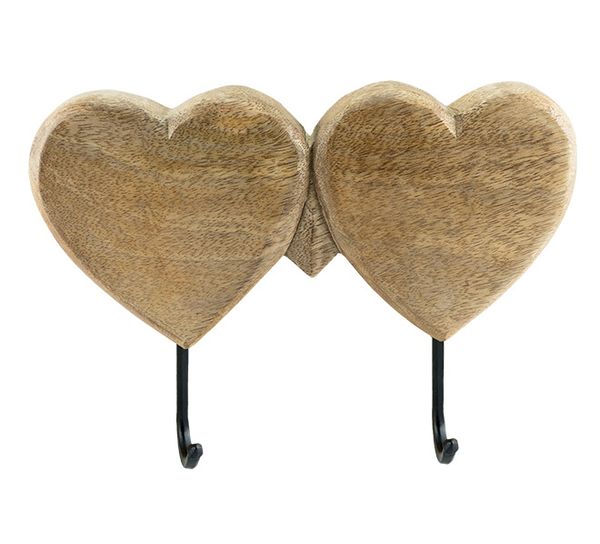 Main Image Antique hook, two hearts, F-design