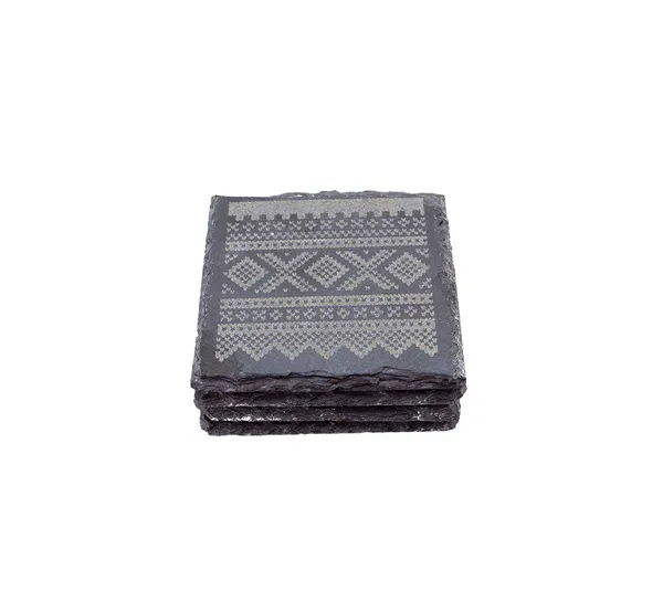 Main Image Slate coasters, MARIUS® pattern, 4 pieces