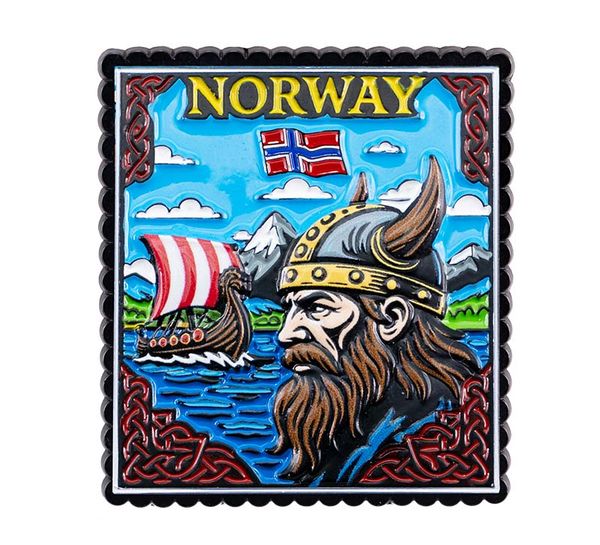 Hovedbilde Magnet, Viking, sort ramme