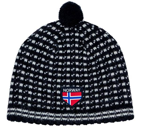 Main Image Woollen hat with pom-pom, Islender pattern, ...