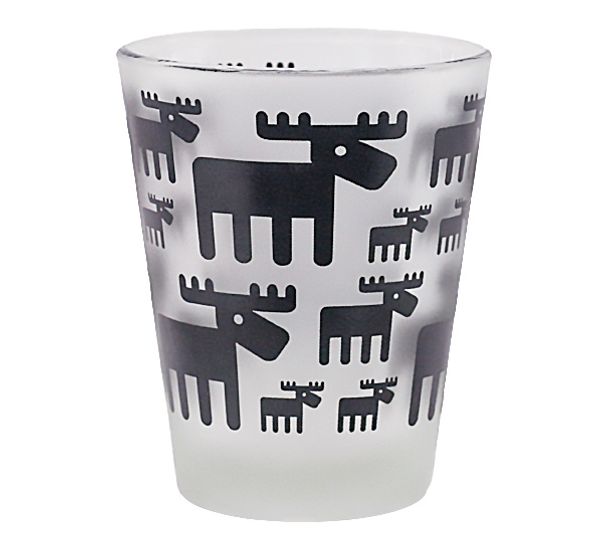 Main Image Snapsglass med elgdesign