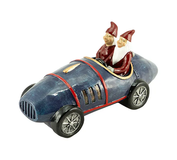 Main Image Santa Claus driving a vintage car, Harvesttime
