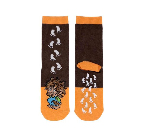 Hovedbilde Barnesokker med spor, Troll, brun