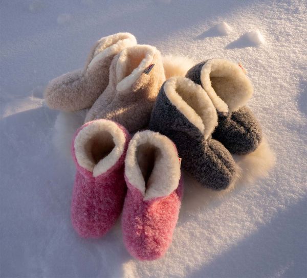 Main Image Jopo woolly slippers, nude, 100% merino wool