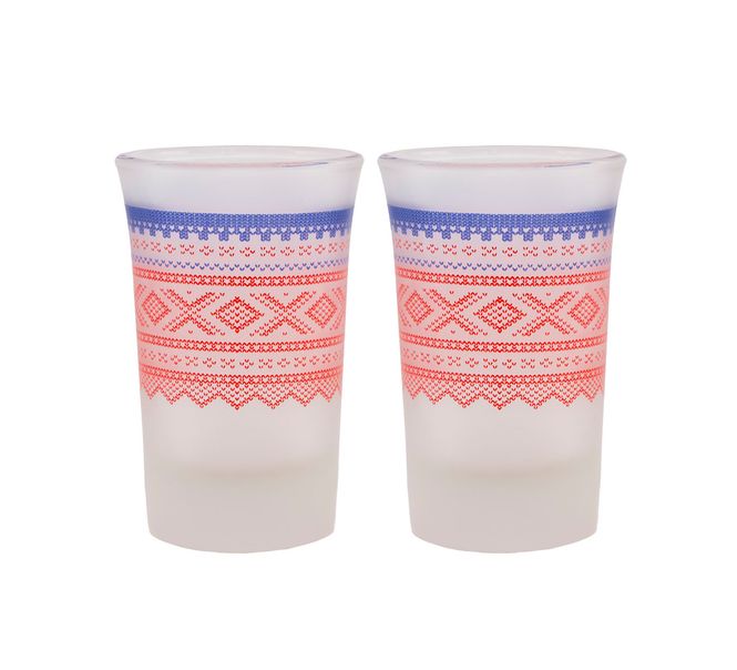 Main Image Shot glasses, MARIUS® pattern, 2-pack, red