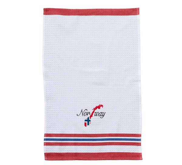 Hovedbilde Kjøkkenhåndkle, Norway kart 100% bomull