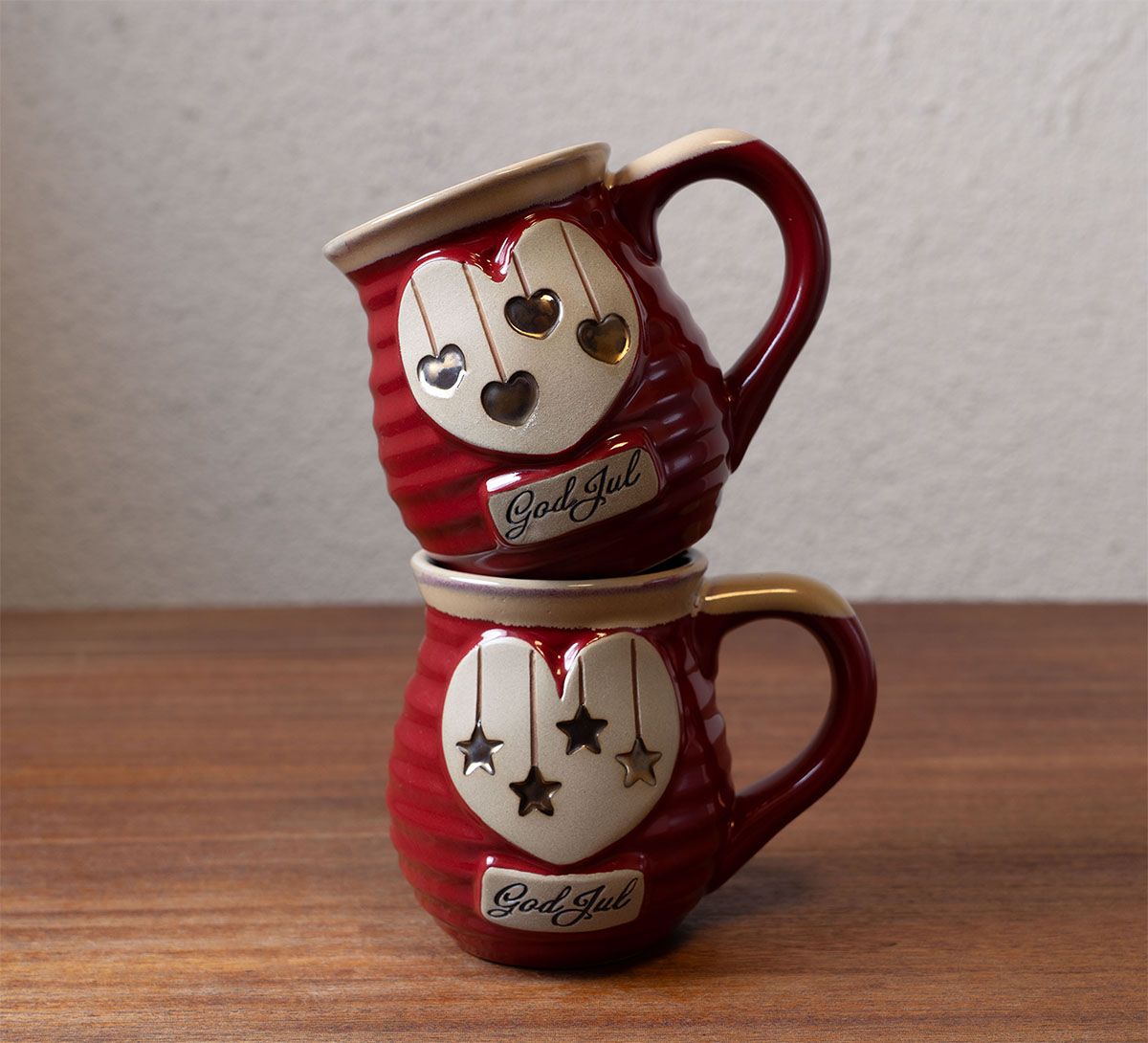 God jul koppen, hjerter