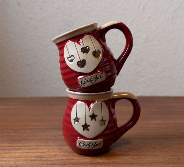 Main Image God jul mug, hearts