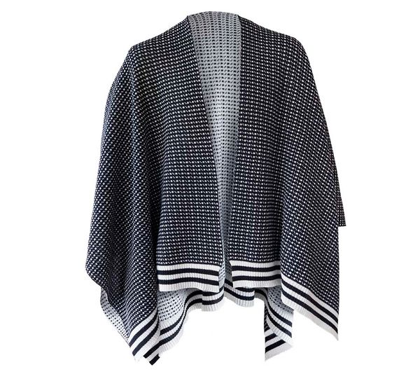 Main Image Poncho, Islender, black/white