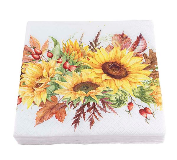Main Image Napkins, sunflowers