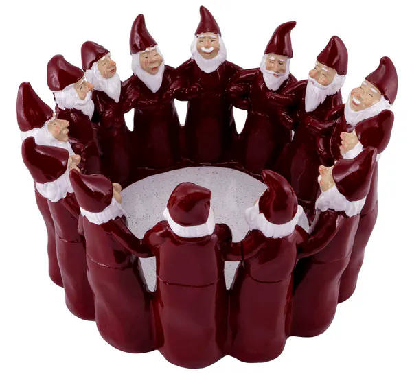 Main Image Santas in a circle, red, 22 cm, Harvesttime