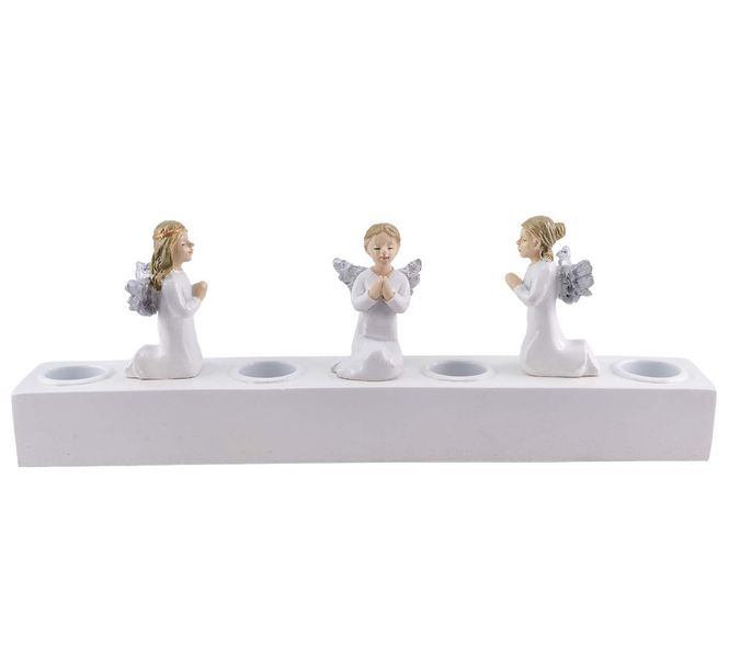 Main Image Advent candle holder, angels, Harvesttime