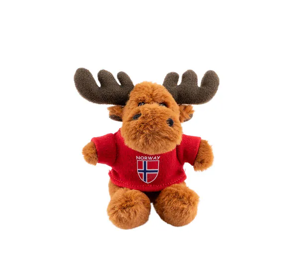 Hovedbilde Magnet, elg med Norgeskjorte