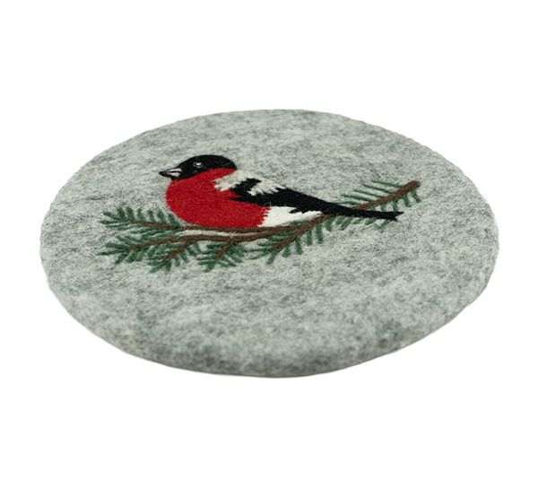 Main Image Potholder, Bullfinch Felted wool