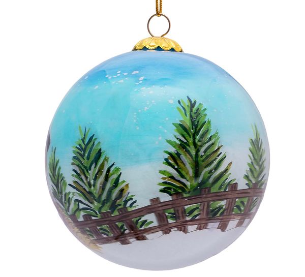 Hovedbilde Julekule, håndmalt, grøtfest ved låven