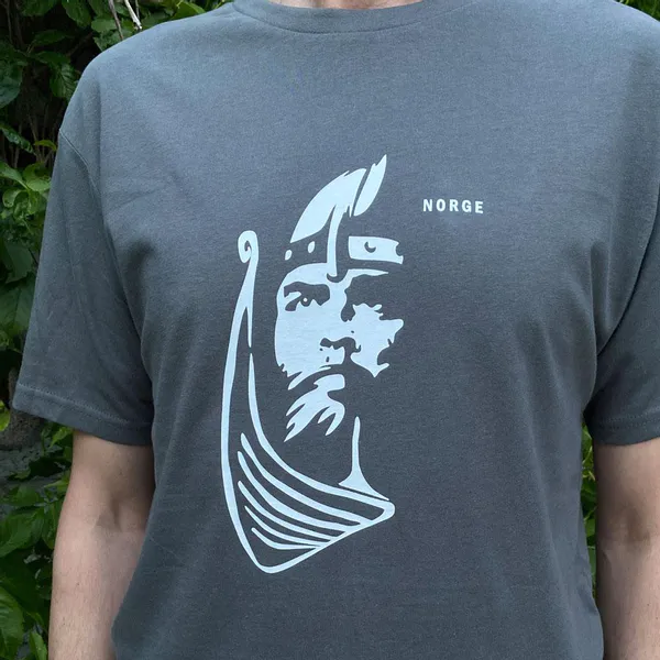 Hovedbilde T-skjorte, Viking, grå