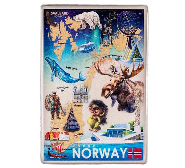 Main Image Magnet Norway, retro