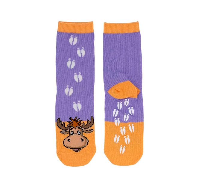 Main Image Children's socks with tracks, Moose, lilac