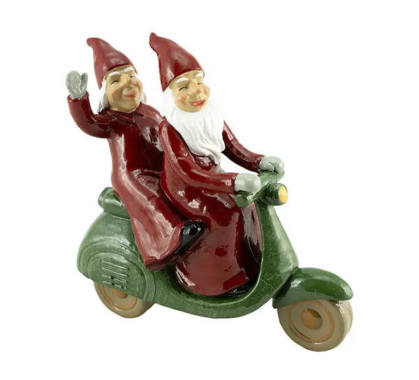 Main Image Santacouple driving scooter, Harvesttime