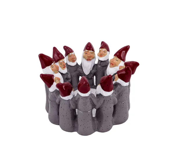 Main Image Santas in a circle, grey, 9 cm, Harvesttime