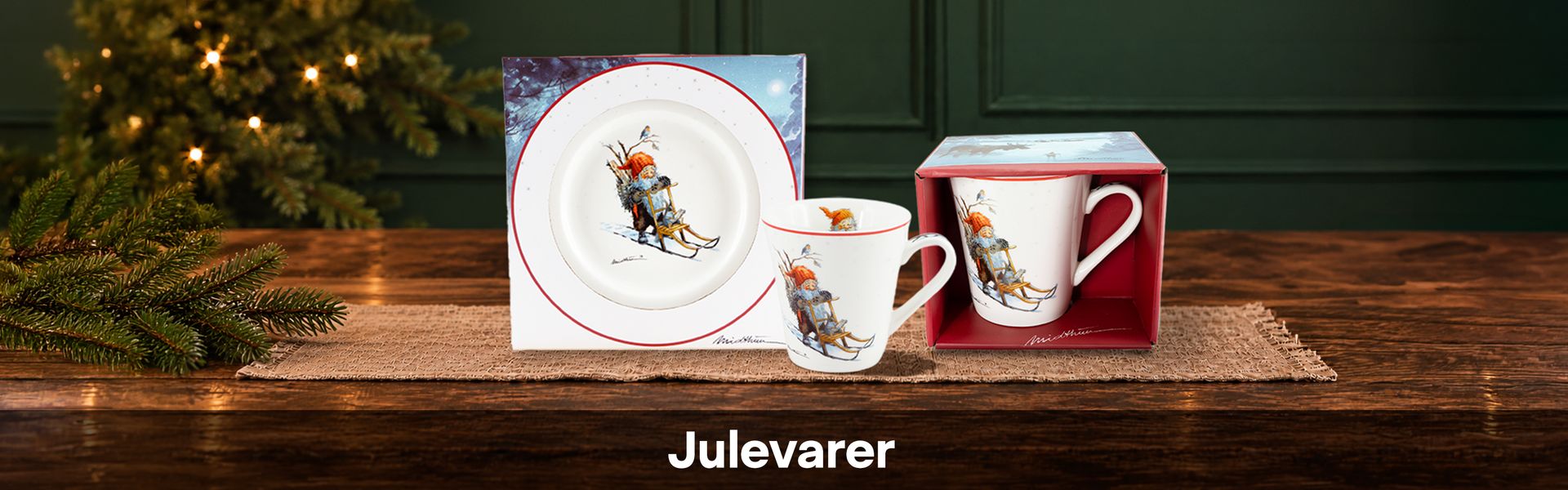 Se vårt utvalg av julevarer – julepynt, servise og gaver til jul.