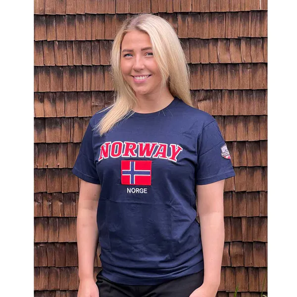 Hovedbilde T-skjorte, Norway, blå