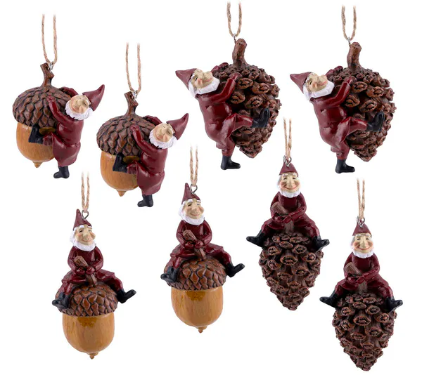 Main Image Small hanging santas set of 8 pcs.